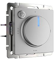 Терморегулятор механический с датчиком без рамки Werkel 0С +50С серебряный глянцевый картинка